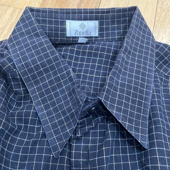 Zanella | Shirts | Zanella Made In Italy Mens Button Down Dress 